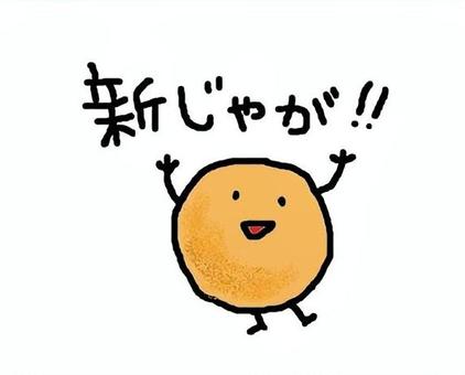 Illustration, new potatoes, potato, season, 