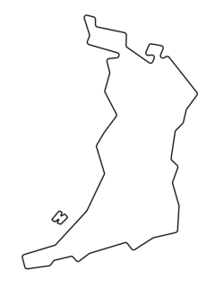 大阪府の輪郭線 大阪,ライン,地図,シンプル,輪郭線,都道府県,グラフィック,グラフィカル,ポップ,デザインのイラスト素材