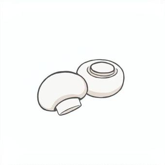 マッシュルーム マッシュルーム マッシュルーム,きのこ,食用,食べ物,食材,シンプル,手描き,手書き,イラスト,カットのイラスト素材