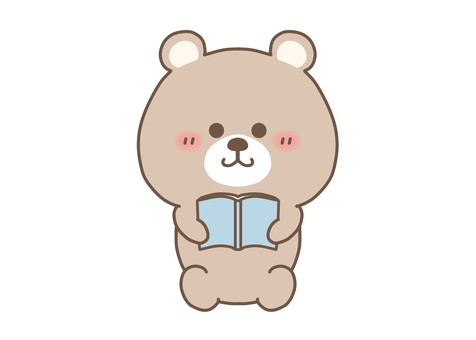 Bear reading a book, JPG and PNG Bear reading a book, bear, this, read, JPG and PNG