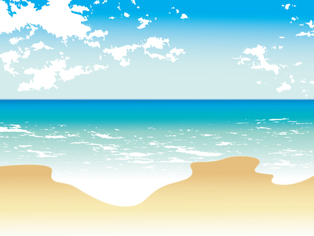 Illustration, sea, summer, beach, 
