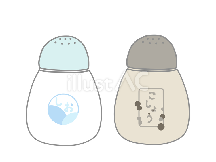 ままごと 塩とこしょうの容器 おままごと,塩,こしょうのイラスト素材