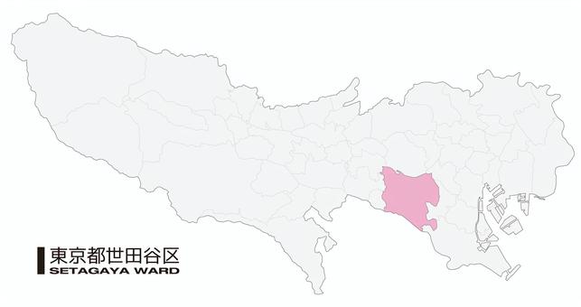 삽화, 세타 가야, 도쿄도, 지구 (23), 