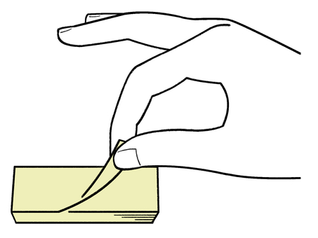 手書き_付箋_02 付箋,メモ,用紙,文房具,ステーショナリー,書き込み,ラベル,整理,マーキング,目印のイラスト素材