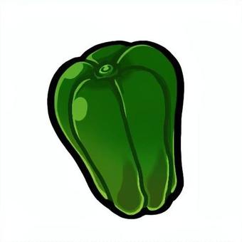 ピーマン 食べ物,食材,野菜,ピーマン,夏のイラスト素材