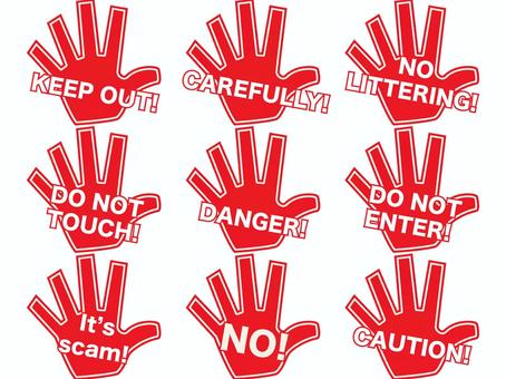 Signs - Attention Set · English, , JPG, PNG and AI