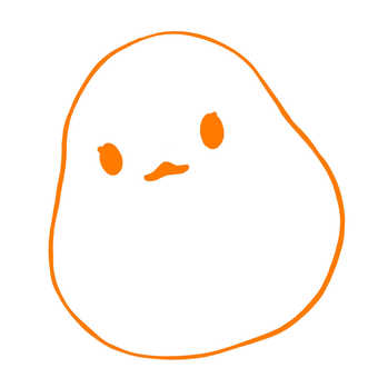 Shimaenaga icon [orange], , JPG and PNG