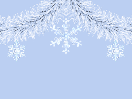 雪の結晶とガーランド 雪の結晶,雪,ガーランド,銀色,白,グレー,装飾,飾り,クリスマス,お祝いのイラスト素材