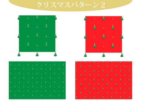 クリスマスパターン2 背景,リボン,クリスマスツリー,赤,緑,クリスマスカラー,バナー,クリスマスカード,かわいい,グリーティングカードのイラスト素材