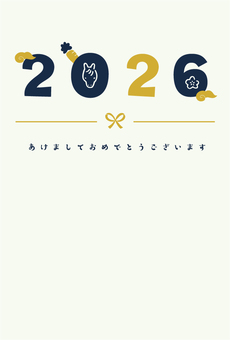 2026年の年賀状テンプレート・和風 2026年の年賀状テンプレート・和風 年賀状,正月,新年,年賀はがき,2026年,令和八年,テンプレート,賀正,元旦,新春のイラスト素材
