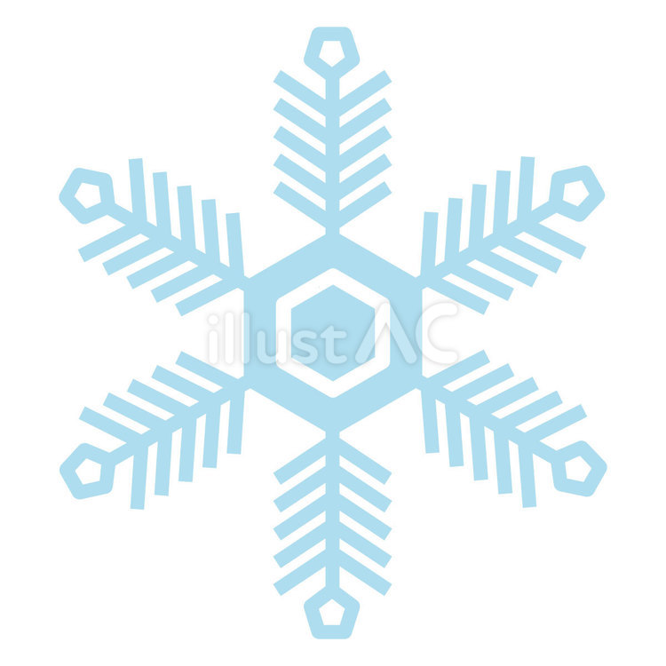 定番素材107＿雪の結晶 クリスマス,雪,結晶のイラスト素材