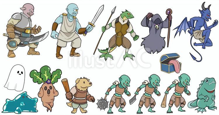 RPG敵キャラ ｒｐｇ,敵,エネミーのイラスト素材