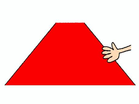 赤絨毯 赤絨毯,手,いらっしゃいませ,pop調,手描き,挿絵,ワンポイント,素材,商用可,無料のイラスト素材