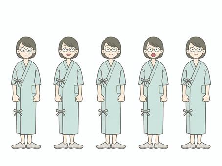 Illustration, patient, lunettes, moyen âge, 