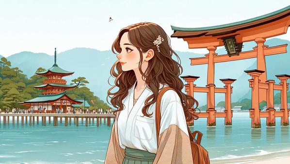 Illustration, female, people, japanese, 