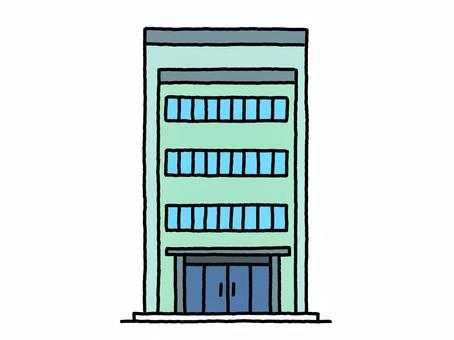 ビル 建物,ビル,オフィスビル,線画,シンプル,手描きのイラスト素材