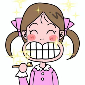 healthy teeth (girl), , JPG and PNG