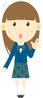 Girls _ student blazer _ boyfriend, 10 generations, japanese, female, JPG, PNG and AI