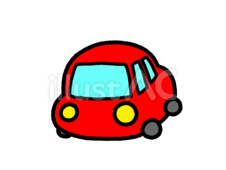 くるま　赤 車,くるま,carのイラスト素材
