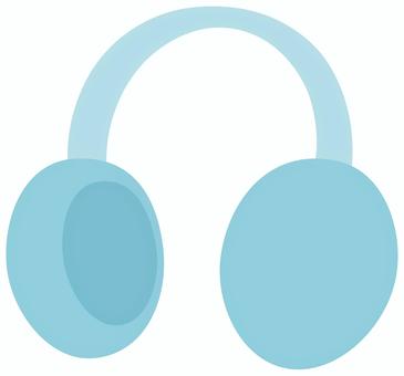 耳あて 青 耳あて 青 耳あて,耳カバー,耳,防寒具,冬,冬小物,ファッション,挿絵,素材,アイコンのイラスト素材