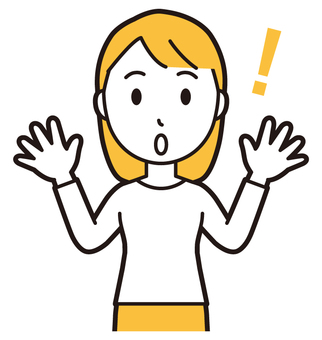  ロングヘア女性(黄)-198-バスト