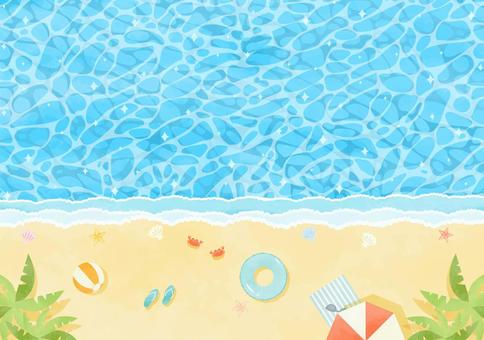 Illustration, sea, summer, background, 
