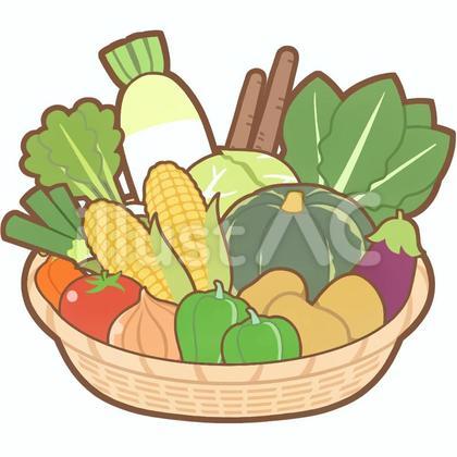 カゴに入った野菜