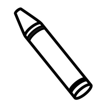 クレヨンアイコン クレヨン,アイコン,シンプル,お絵描き,文具のイラスト素材