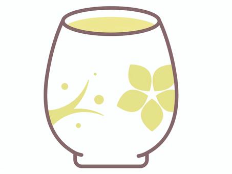 黄色茶碗蒸しのイラスト 茶碗蒸し,和食,料理,食べ物,器,食器,和風,家庭料理,惣菜,食材のイラスト素材