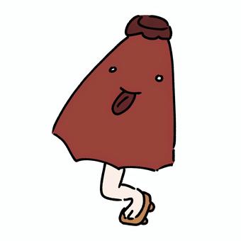 からかさおばけ お化け,からかさおばけ,妖怪,傘,片足,怖い,古い,赤,草履のイラスト素材