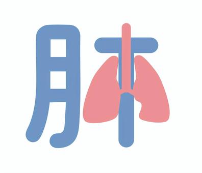 肺の絵文字 肺,医療,器官,解剖,絵文字,人体のイラスト素材