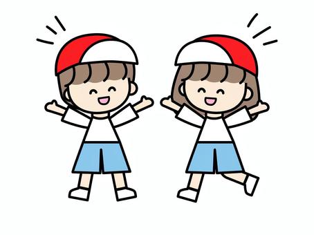 운동회에서 기뻐하는 아이들, JPG, PNG 및 AI 운동회에서 기뻐하는 아이들, 운동회, 기쁨, 아이, JPG, PNG 및 AI