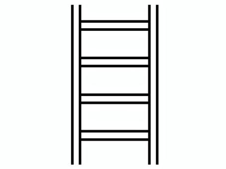 はしご はしご,道具,避難用具,建築現場,金属製のイラスト素材