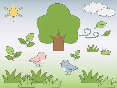 Illustration, natural, leaf, grass, 