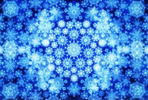 Snow stardust 4 (blue), snow, winter, night, JPG