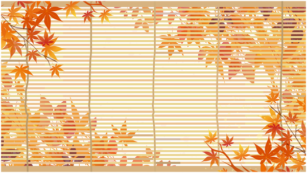 秋の紅葉 和風,和,秋,紅葉,秋季,落ち葉,10月,枯葉,もみじ,9月のイラスト素材