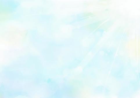 さす光 ポップ,明るい,星,横,背景,ナチュラル,跳ねる,水彩,きれい,楽しいのイラスト素材