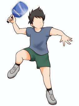 Illustration, jogo, rali, paddle, 