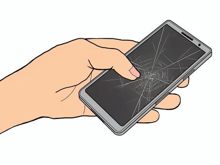 スマホを持つ手01(ひび割れ) スマホを持つ手01(ひび割れ) スマホ,テクノロジー,画面,スマートフォン,ひび割れ,手,携帯,携帯電話,電源オフ,電話のイラスト素材