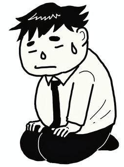 反思受薪工人, 反思受薪工人, 男人, 白領, 領帶,