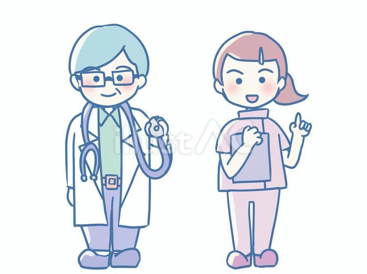 医者と看護師 医者,職業,仕事のイラスト素材