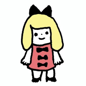 onepoint1カラー, JPG onepoint1カラー, de um ponto, donzela, menina, JPG