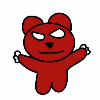 熊　襲う 熊,動物,襲う,怖い,危険,イラストのイラスト素材