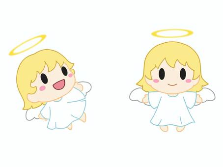 かわいい天使のイラスト 天使,エンジェル,天使の輪,天国,妖精,女神,女性,少女,金髪,かわいいのイラスト素材