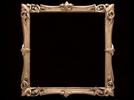 Illustration, picture frame, frame, gothic style, 