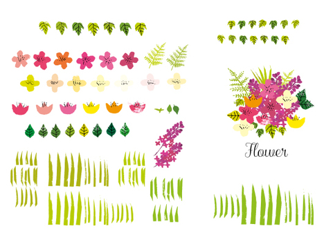 花 はんこ, JPG, PNG 및 AI 花 はんこ, 도장, 꽃다발, 소재, JPG, PNG 및 AI