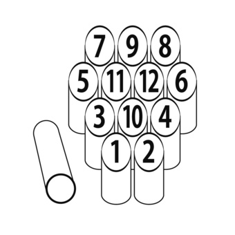 モルック・白黒 モルック・白黒 モルック,スキットル,ニュースポーツ,運動,フィンランド,数字,ゲーム,遊び,道具,競技のイラスト素材