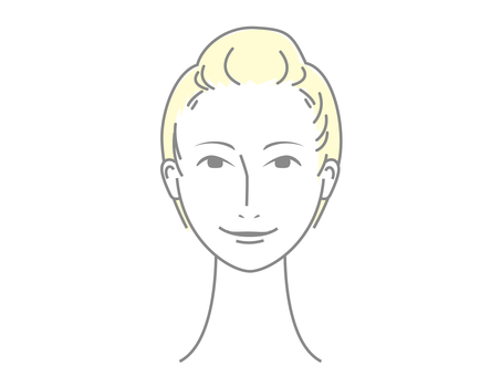 女性の顔4(単品) 女性の顔4(単品) 女性,顔,おしゃれのイラスト素材