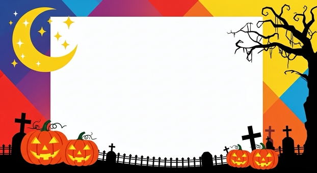 ハロウィン 三日月,秋,10月,10月31日,ハロウィーン,ハロウィン,ハッピーハロウィン,イベント,収穫祭,かぼちゃのイラスト素材