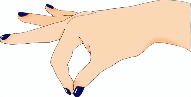 Hand Pinch Nail_Navy, hand, body, human body, JPG and PNG